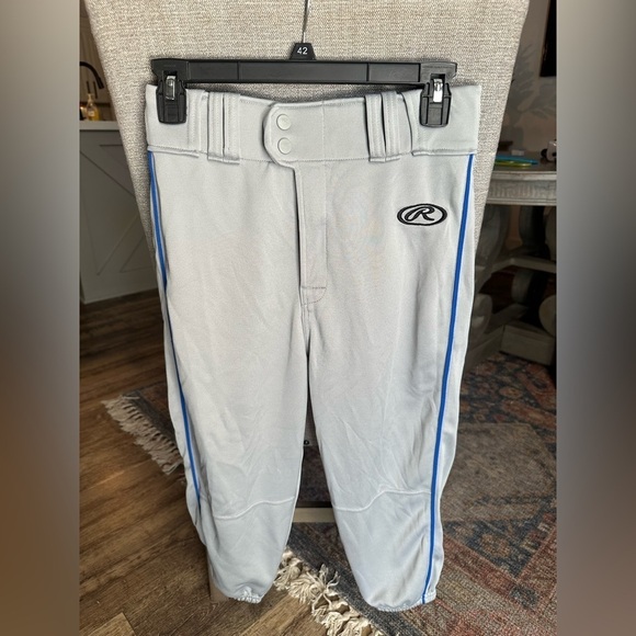 Rawlings Other - Rawlings Knicker Baseball Pants Gray with Royal Blue Stripe  Men's Sz S